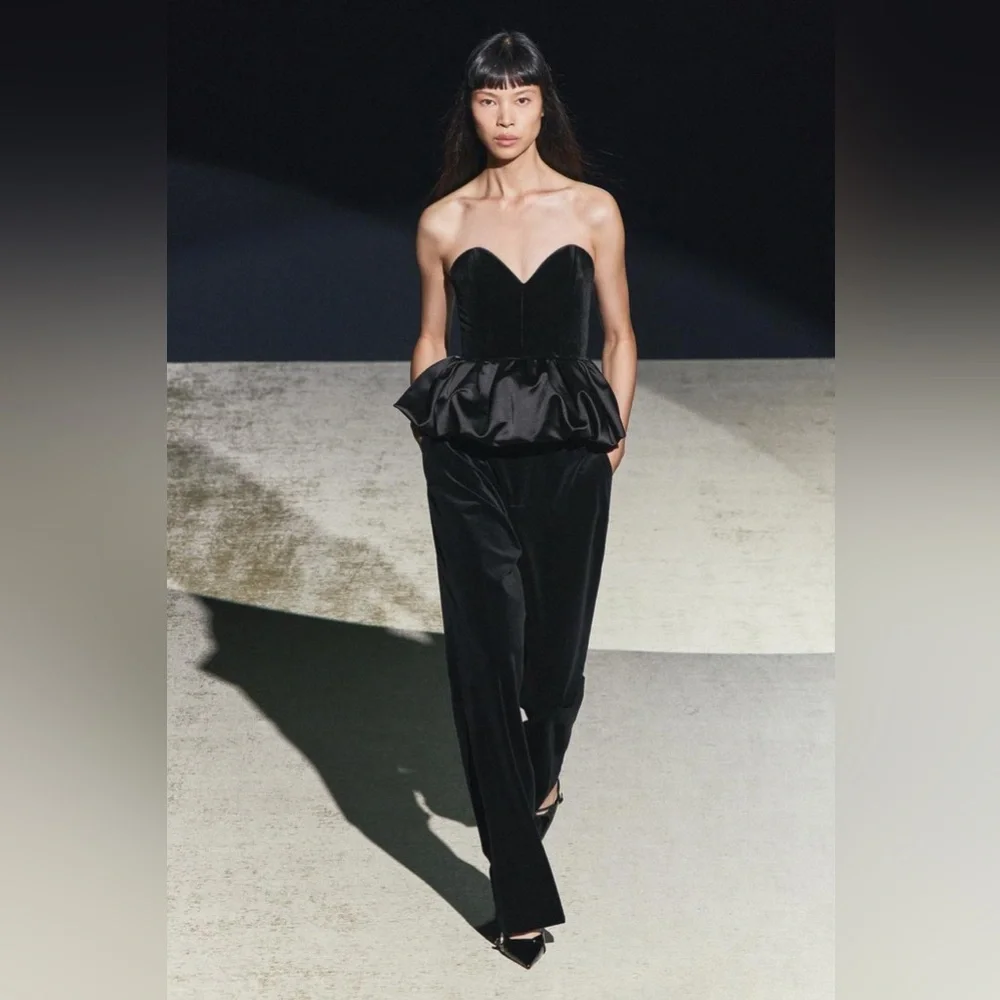 ZARA VELVET TOP ZW COLLECTION - Picture 10 of 17